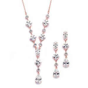 MARIELL - CUBIC ZIRCONIA NECKLACE AND EARRING Set